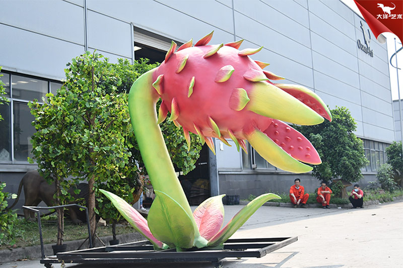 食人花，仿真火龍果，大型植物模型制作